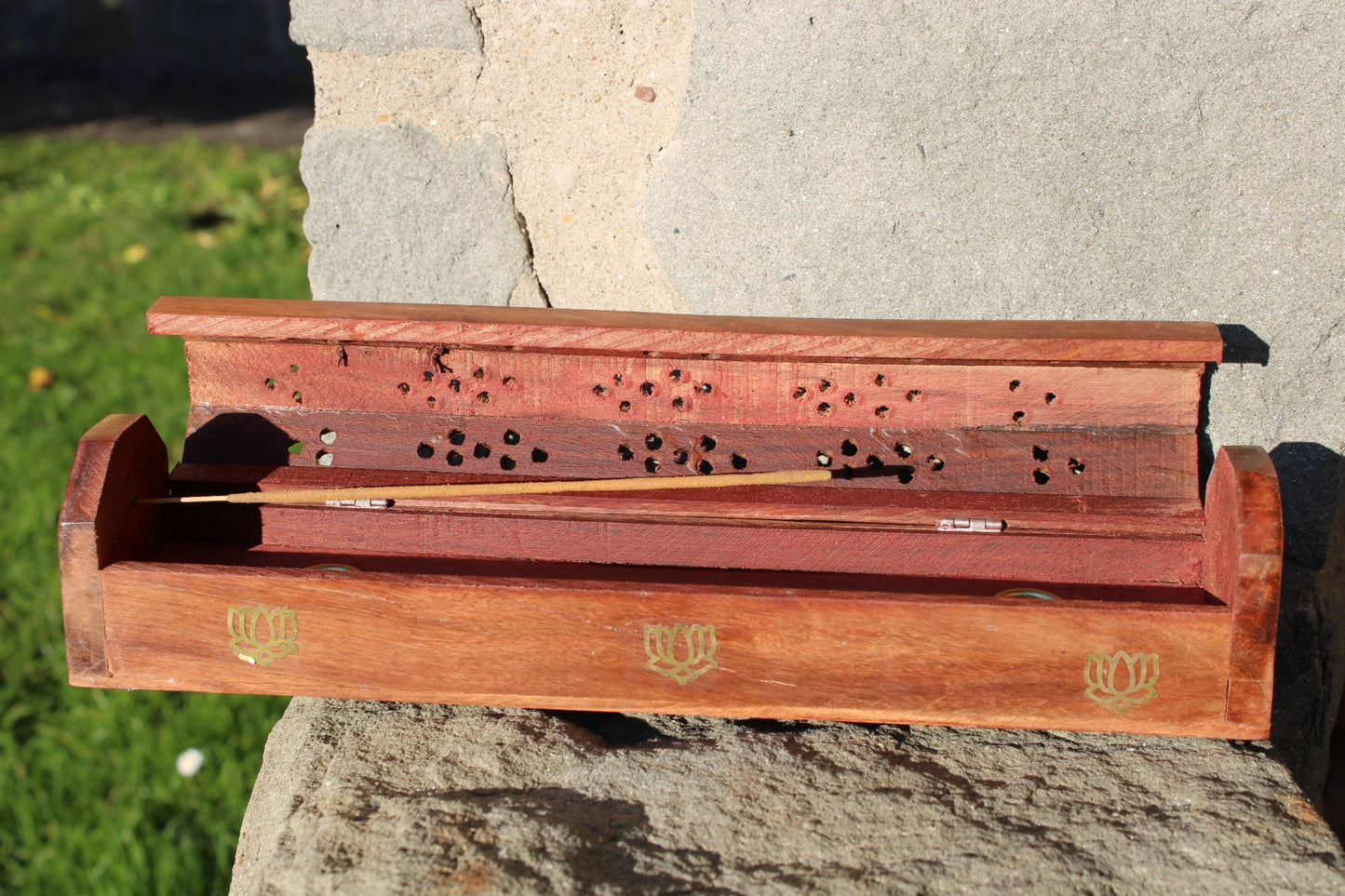 Bruciatore box lux legno e ottone