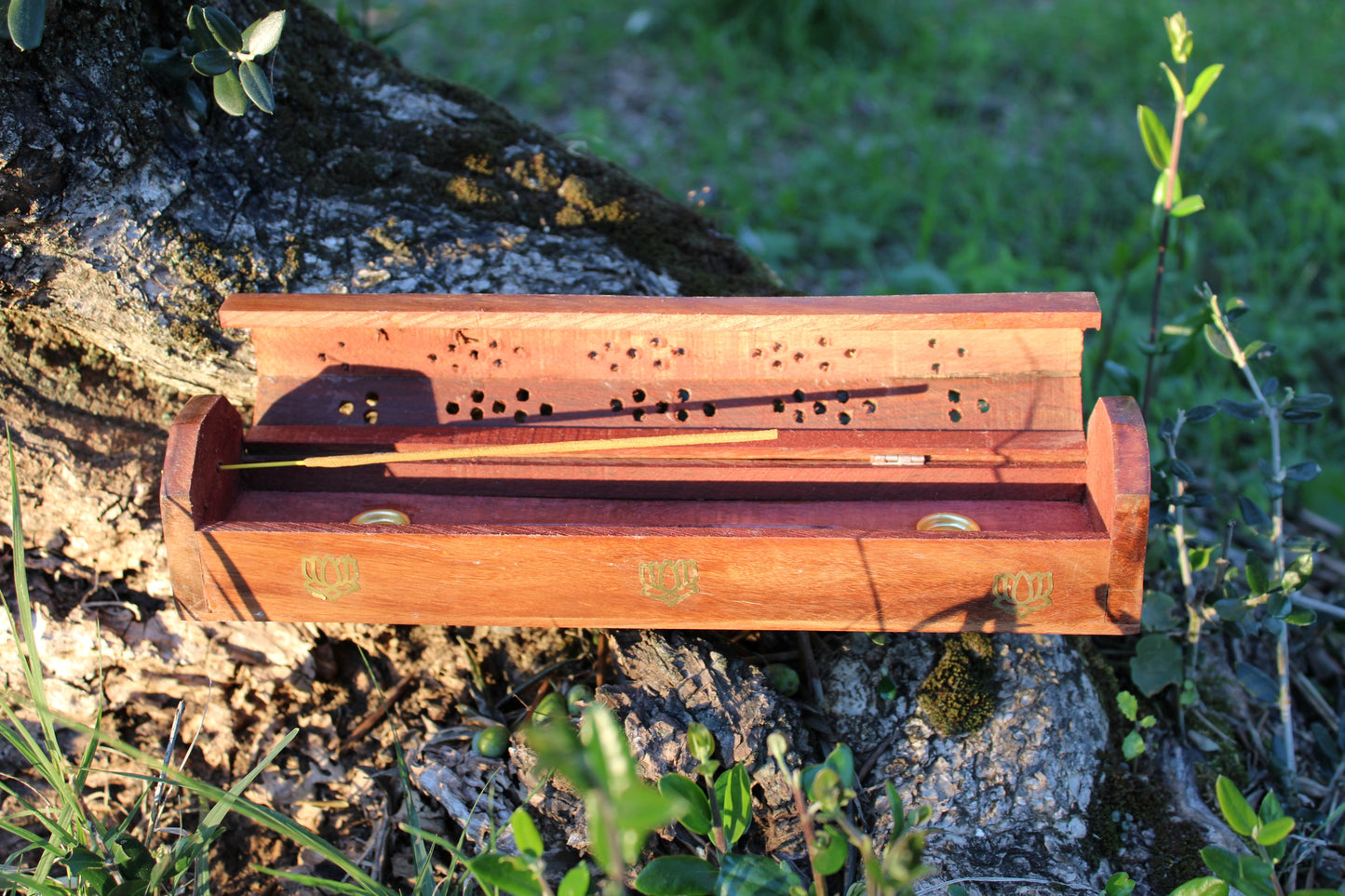 Bruciatore box lux legno e ottone