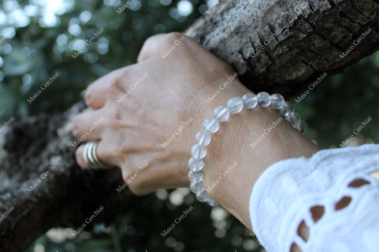 Bracciale Cristallo di Rocca o Quarzo ialino