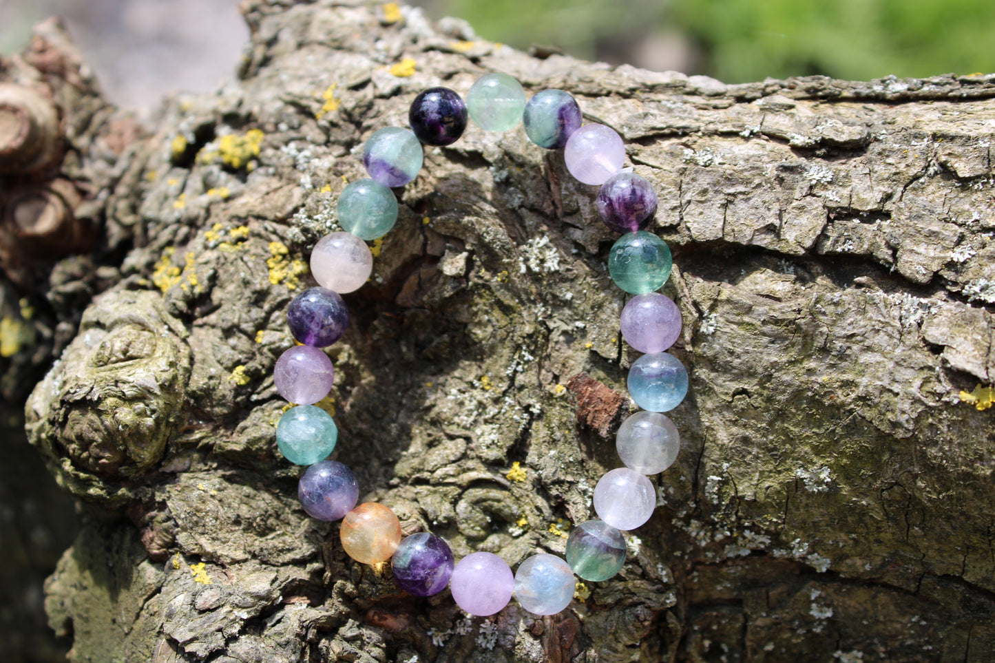 Bracciale Fluorite arcobaleno extra