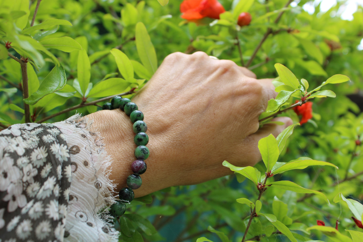 Bracciale Rubino-Zoisite (Tanzania)