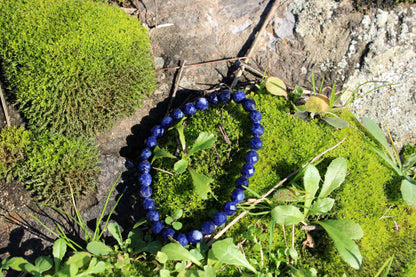 Bracciale Sodalite a sfere sfaccettate (Brasile)