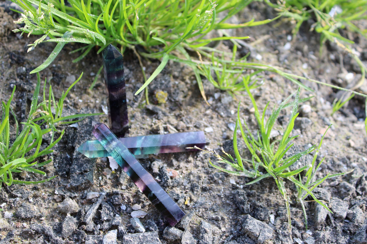 Punte di Fluorite arcobaleno