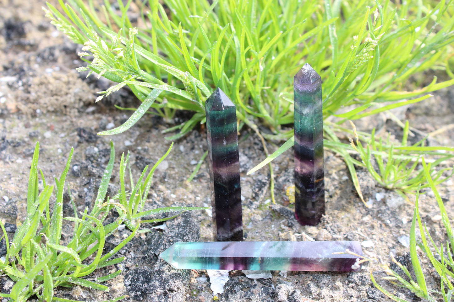 Punte di Fluorite arcobaleno